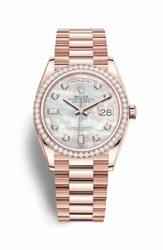 Rolex Day-Date 36 Everose Gold / Diamond / MOP-Diamond / President 128345RBR-0028 (M128345RBR-0028)